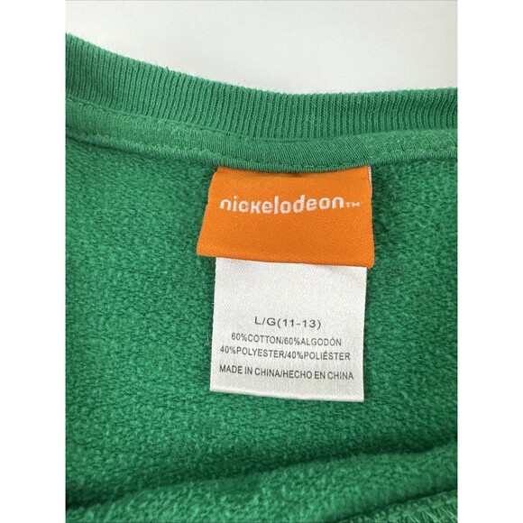 Nickelodeon TMNJ Cowabunga Christmas Sweatshirt Crewneck Pullover Green Womens L - Picture 5 of 10